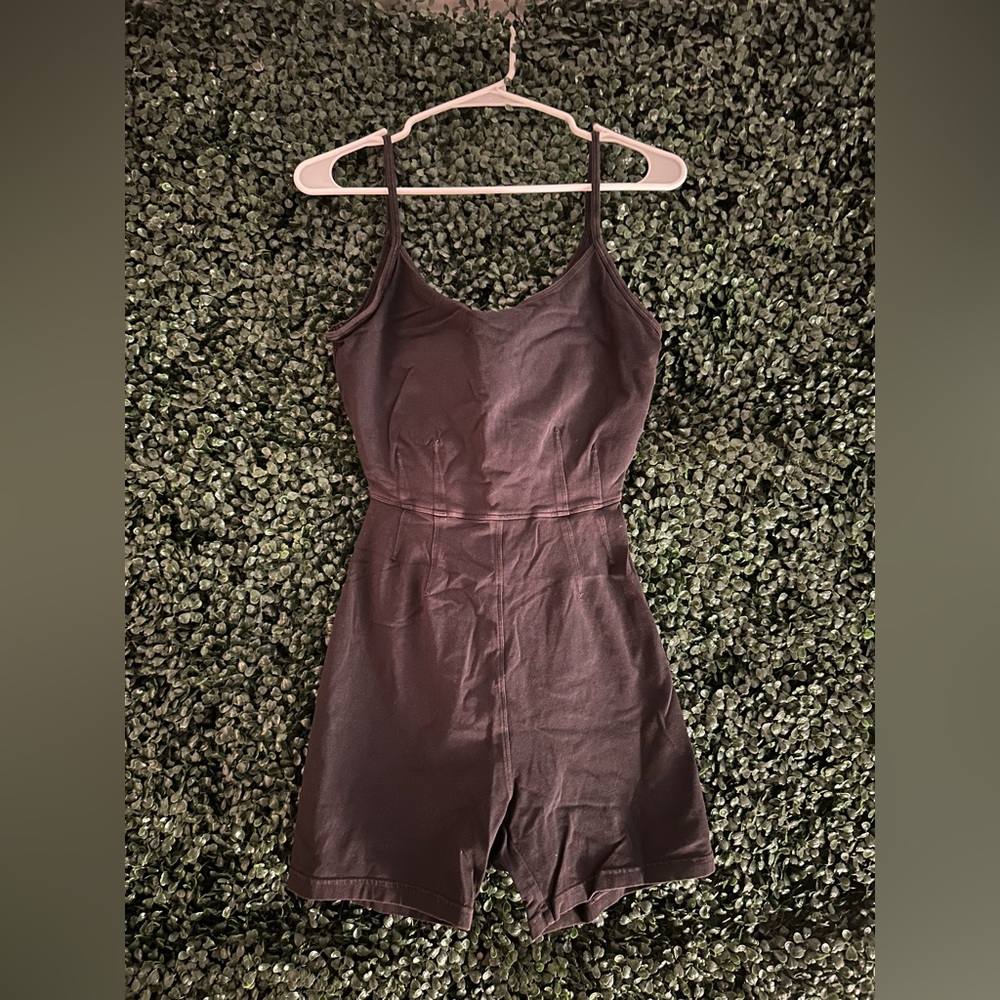 Aerie Offline Yoga Spandex Romper in Black - Size M